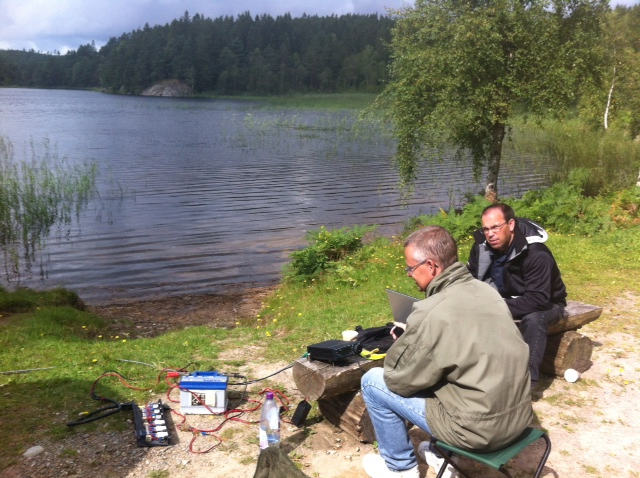 Amatörradio när det är som bäst!? SM6PVU, Tommy och SM6XTV, Henrik kör portabeltest.
